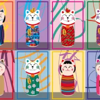Maneki Kokeshi