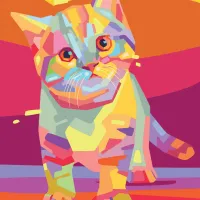 Colorful Kitty