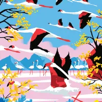 L'Envol des Flamants Roses