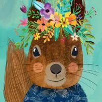 Floral Friends - Sweet Squirrel
