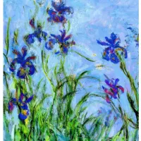 Claude Monet : Iris (détail)