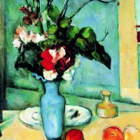 Paul Cezanne : Le Vase Bleu (détail)