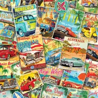 Vintage Travel Collage