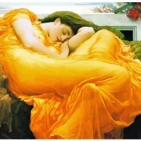 Frederick Lord Leighton : Flaming June