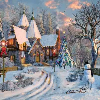 Dominic Davison : Christmas Cottage