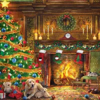 Dominic Davison - Labradors Festifs - Christmas Time