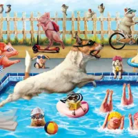 Pièces XXL - Journée de folie à la piscine - Lucia Heffer