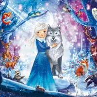 La Princesse dans la Forêt d'Hiver