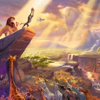 Thomas Kinkade - Disney - Le Roi Lion