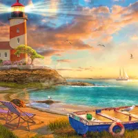 Coucher de Soleil sur la Baie du Phare