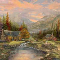 Puzzle en bois - Le Ruisseau de Montagne