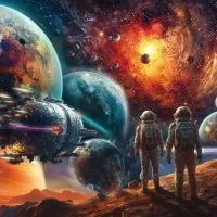 Cosmos Multicolore : Voyage dans l'Espace