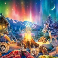 Feu de Camp sous les Étoiles