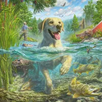 Mark Fredrickson - Labrador à la pêche