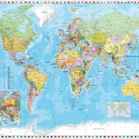 Carte du Monde en Allemand