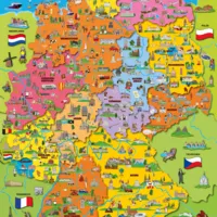 Carte de l'Allemagne avec Images