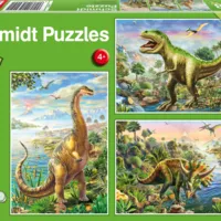 3 Puzzles - Dinosaures