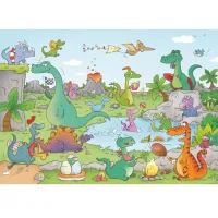 Puzzle en Bois Découpé à la Main - Cacouault - Dinosaures