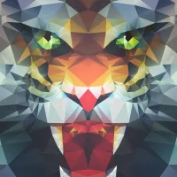 Lion Polygone