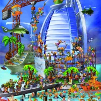 Cartoon Collection - Construction du Burj Al Arab