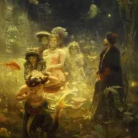 Ilia Répine : Sadko dans le Royaume Subaquatique, 1876