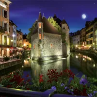 Paysages nocturnes - France : Annecy