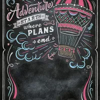 Black Board Puzzle - Travel