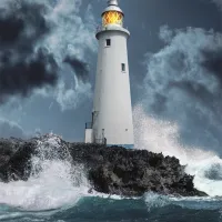 Phare Dans La Tempête