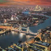 Vue Aérienne sur Londres