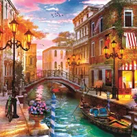 Coucher De Soleil Sur Venise