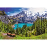 Lac d'Oeschinen, Alpes, Suisse