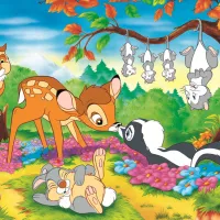 40e Anniversaire Trefl - Bambi Et Les Amis De La Forêt - Disney Bambi