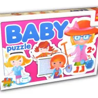 4 mini Puzzles forme : Les métiers