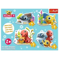 Puzzle Cadre - 4 Puzzles - Baby Classic Fish MiniMini