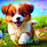 Chiot Heureux