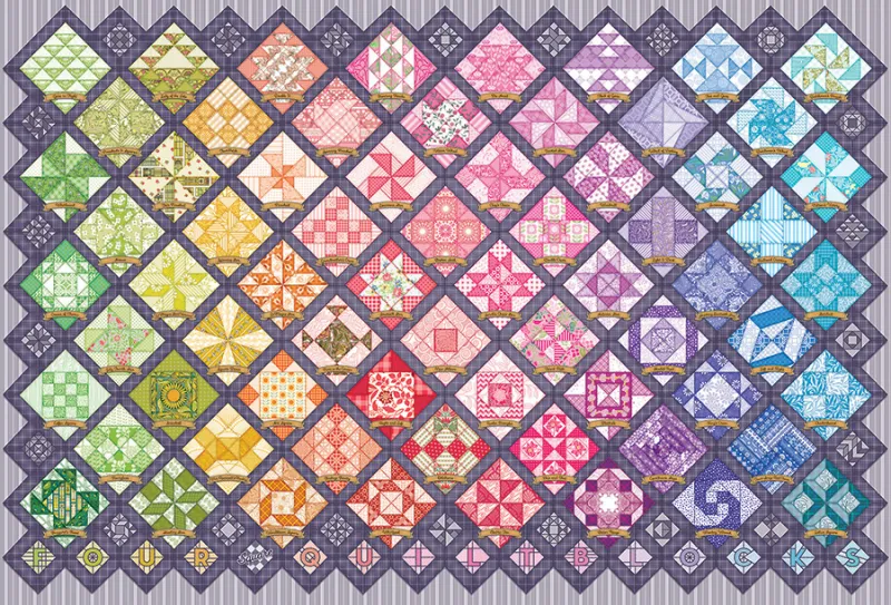 Blocs de Quilt à Quatre Carrés