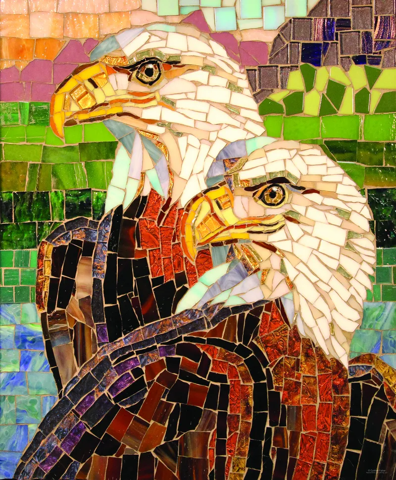 Aigles en Vitrail