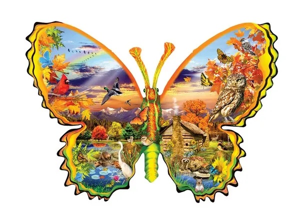 Puzzle Forme - Papillon d'Automne