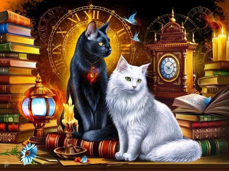 Les Chats Et Les Horloges