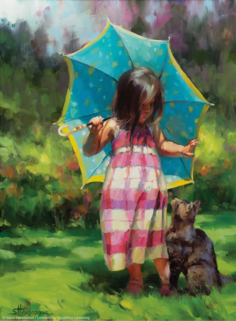 Pièces XXL - The Teal Umbrella