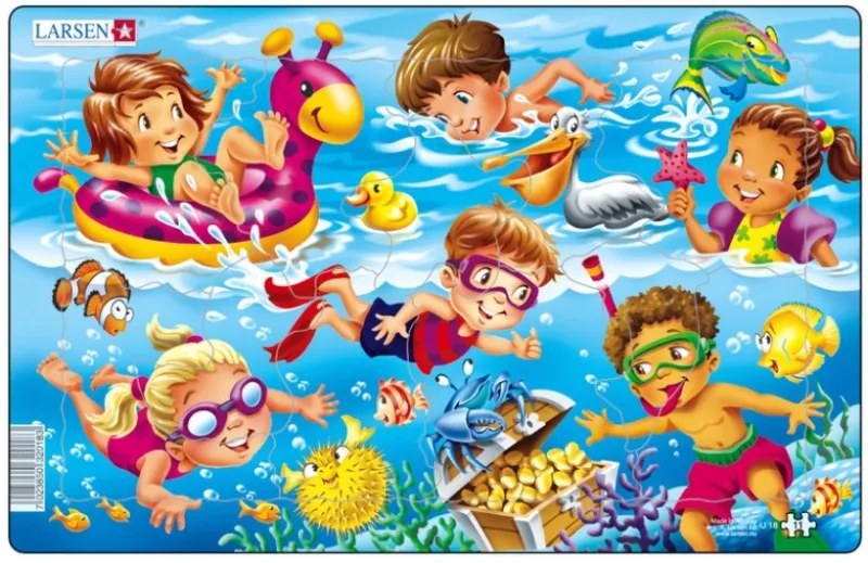 Puzzle Cadre - Jeux d'enfants à la Mer