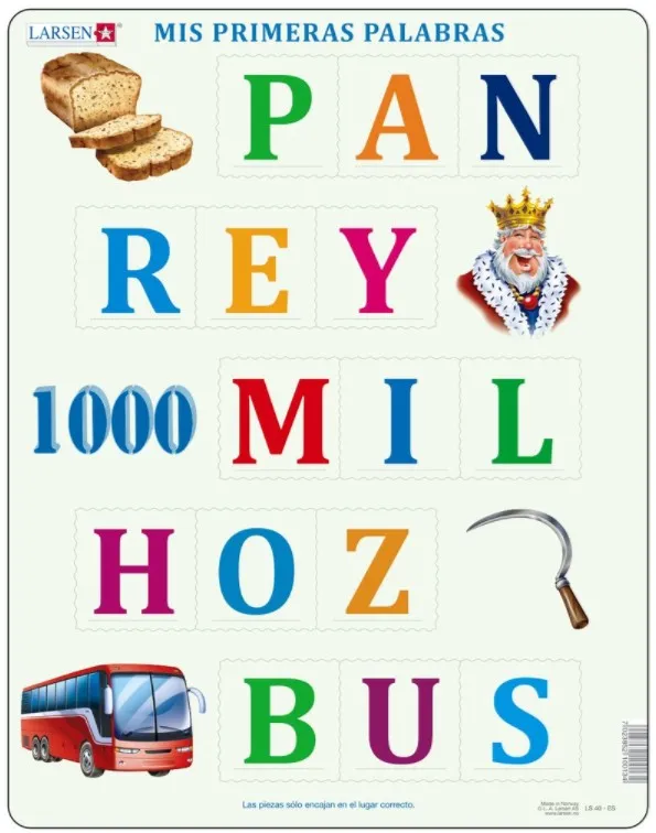 Puzzle Cadre - Mis Primeras Palabras (en Espagnol)