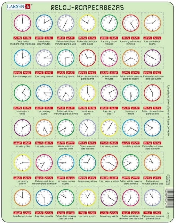 Puzzle Cadre - Reloj Rompecabezas (en Espagnol)