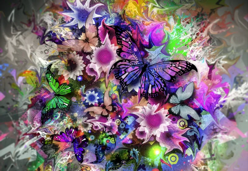 Fleurs et Papillons