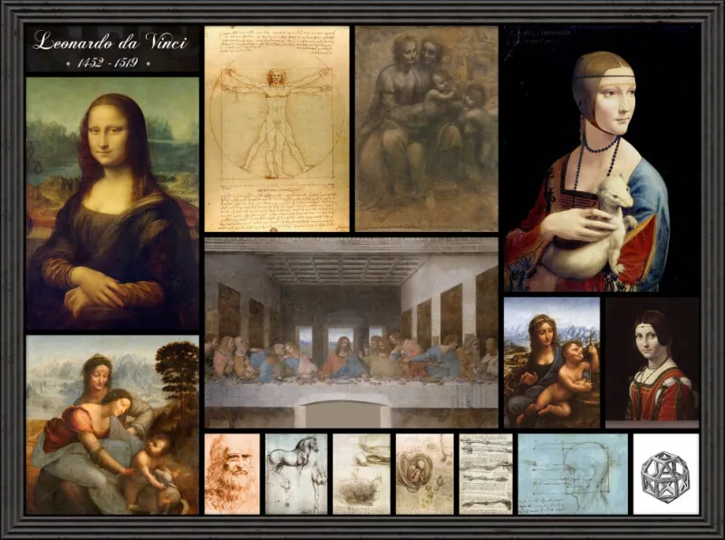 Léonard de Vinci - Collage