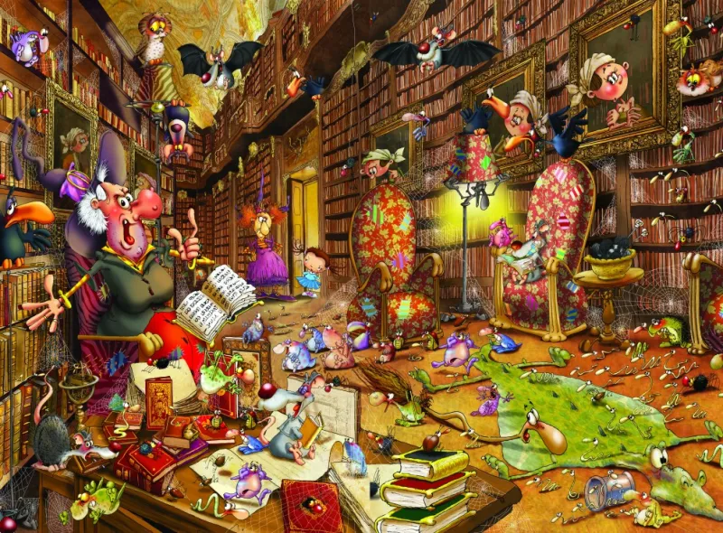 François Ruyer - Sorcière à la Bibliothèque