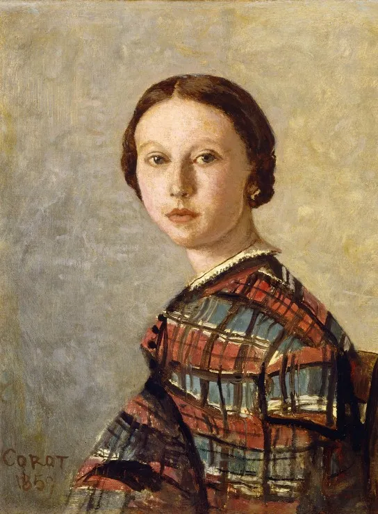 Jean-Baptiste-Camille Corot : Portrait de Jeune Fille, 1859