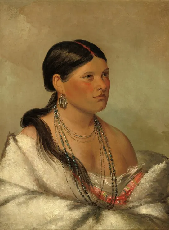 George Catlin : Femme Aigle - Shawano, 1830