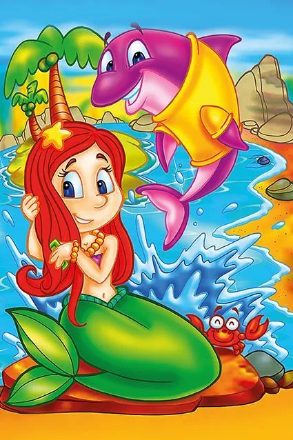 Puzzle en Bois - Sirène et ses Amis