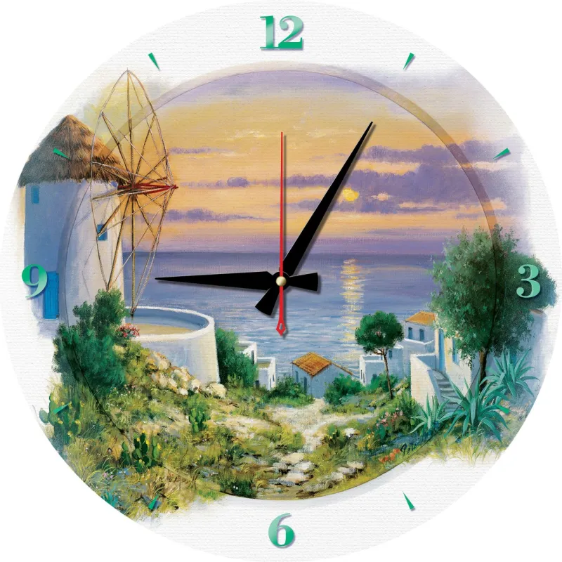 Puzzle Horloge - Le Soir dans la Mer Égée